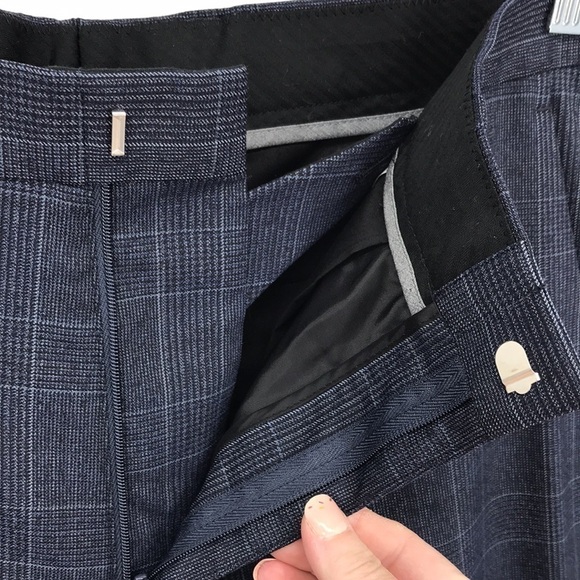 J. Crew Men's Ludlow unstructured suit pant in Navy Plaid Size 31 New - Picture 4 of 11